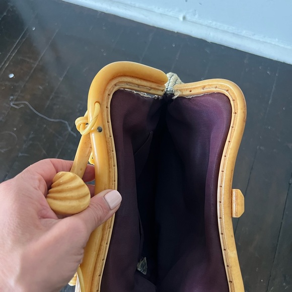 Vintage Whiting and Davis Co. Mesh Top Handle Bag 1930’s Art Deco Antique Purse - Picture 6 of 10